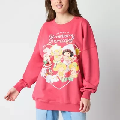 Strawberry Shortcake Crew Sweatshirt Womens Neck Long Sleeve Juniors