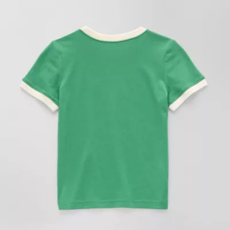 Okie Dokie Toddler & Little Boys Crew Neck Short Sleeve Regular Fit Graphic T-Shirt