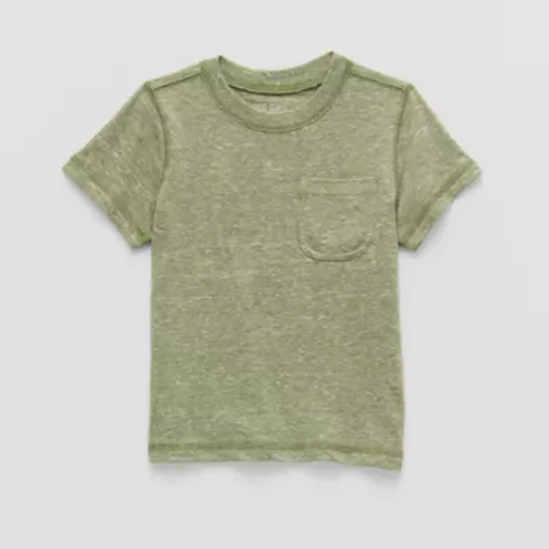 Okie Dokie Toddler & Little Boys Crew Neck Short Sleeve T-Shirt