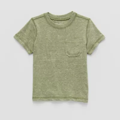 Okie Dokie Toddler & Little Boys Crew Neck Short Sleeve T-Shirt
