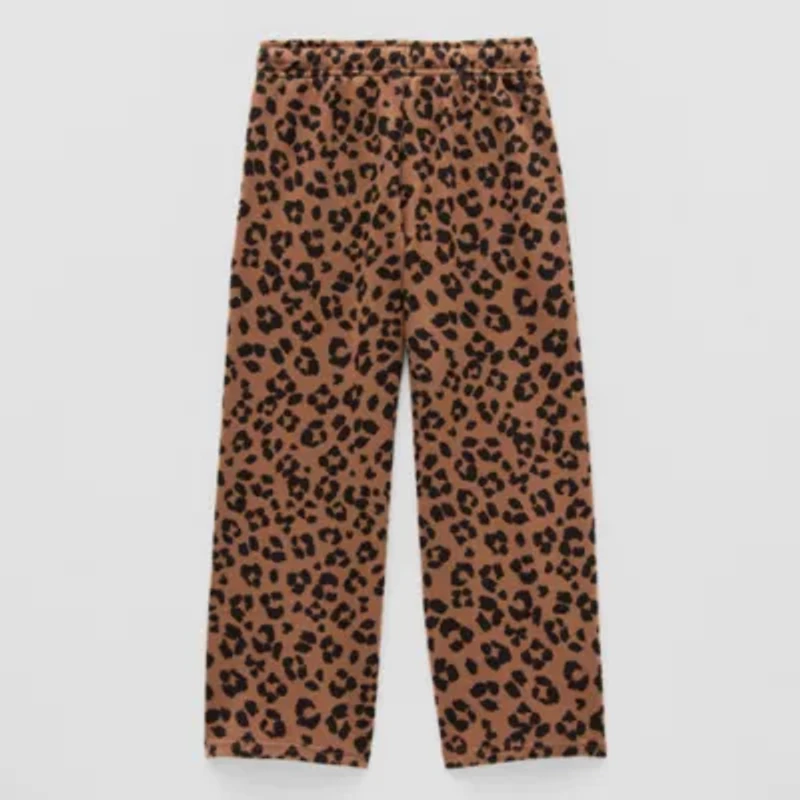 Thereabouts Pintuck Little Girls Wide Leg Regular Fit French Terry Pull-On Pant