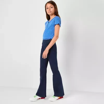 Thereabouts Little & Big Kid Girls Pull On Flare Leg Jean