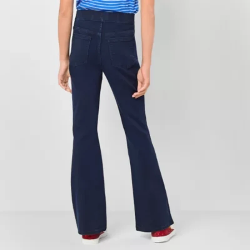 Thereabouts Little & Big Kid Girls Pull On Flare Leg Jean