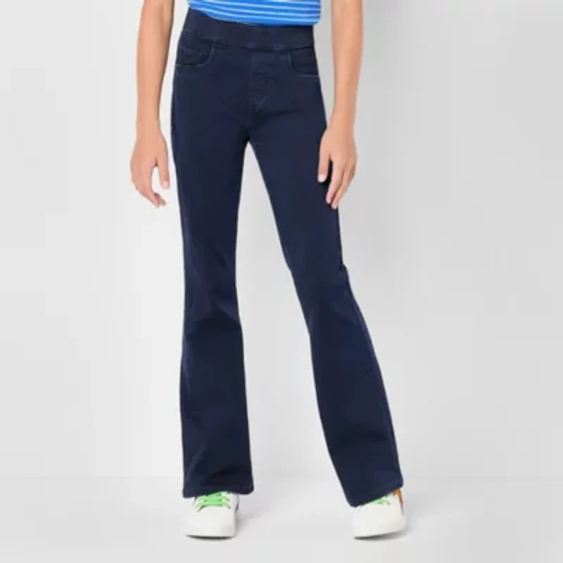 Thereabouts Little & Big Kid Girls Pull On Flare Leg Jean