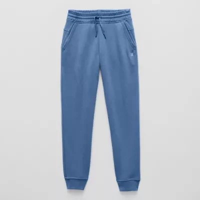 Xersion Little & Big Kid Boys Cuffed Mid Rise Regular Fit Fleece Jogger Pant