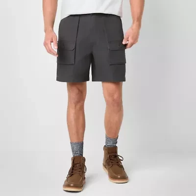 St. John's Bay Canvas Hiking Mens 7" Cargo Short