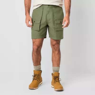 St. John's Bay Canvas Hiking Mens 7" Cargo Short