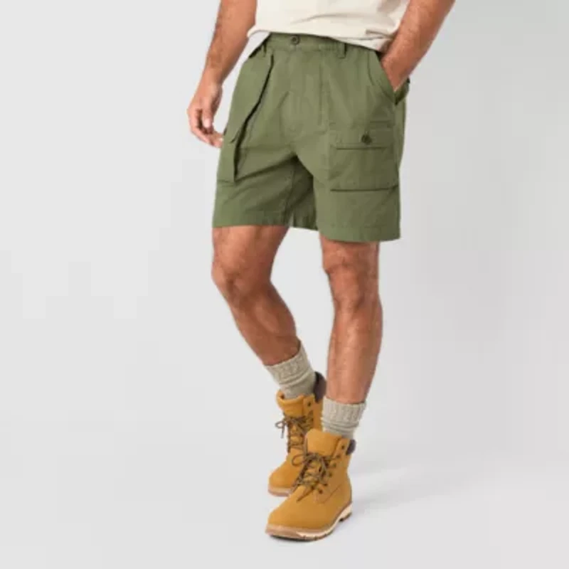 St. John's Bay Canvas Hiking Mens 7" Cargo Short