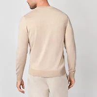 Stafford Mens Crew Neck Long Sleeve Pullover Sweater