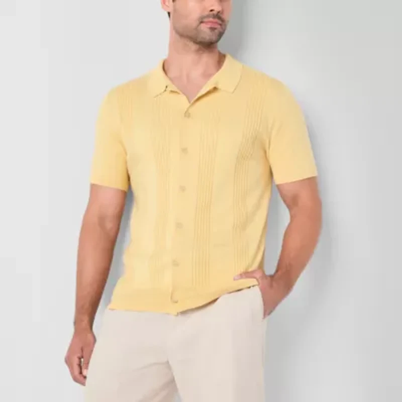 Stafford Mens Short Sleeve Cardigan