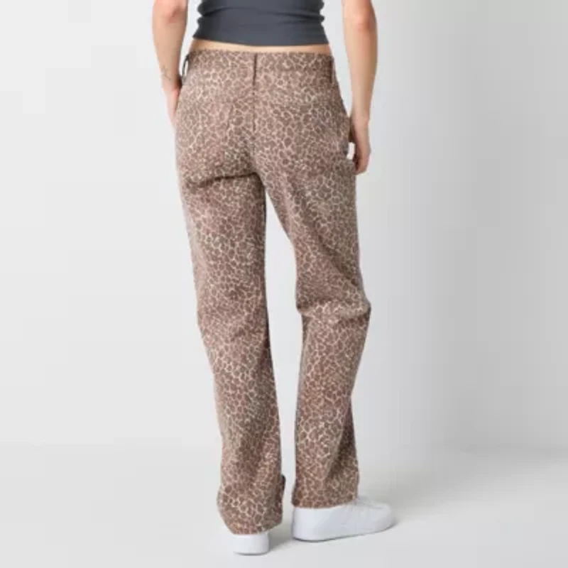 Arizona Womens Juniors Low Rise Straight Leg Jean