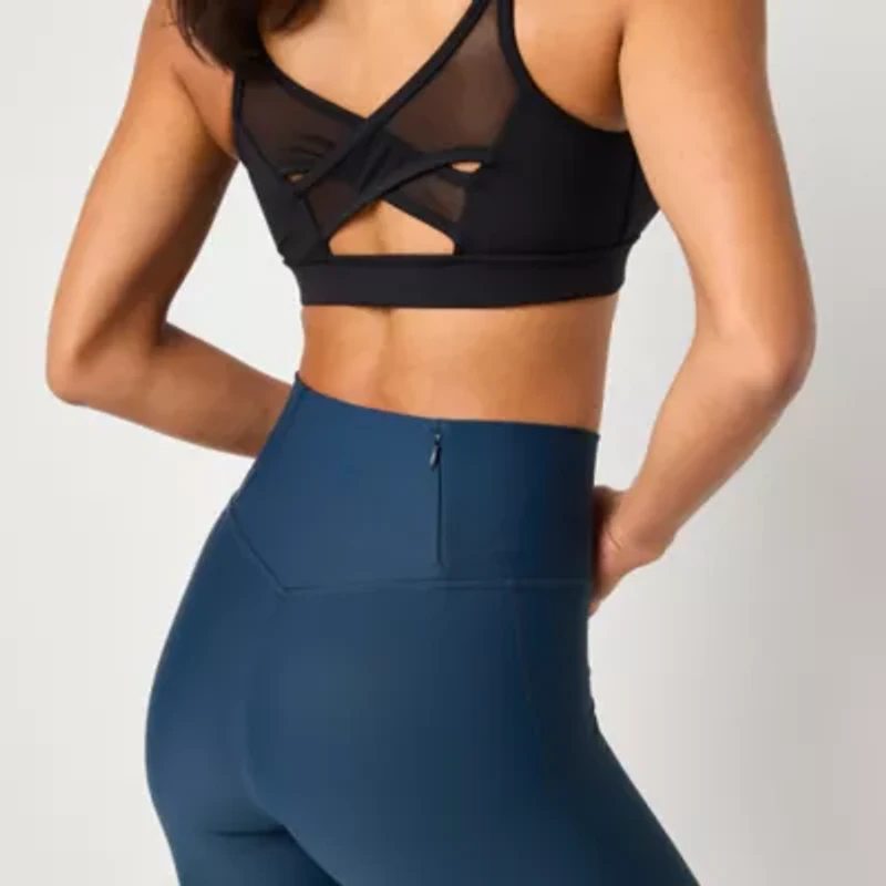 Xersion EverContour+ Womens Moisture Wicking High Rise 28" Active Full Length Leggings