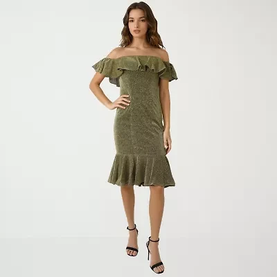 Rene by Ruiz Collection Womens Sleeveless Sheath Dress