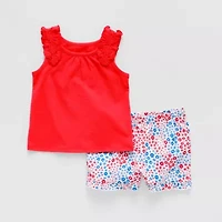 Okie Dokie Baby Girls 2-pc. Short Set