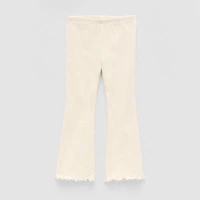 Okie Dokie Rib Toddler & Little Girls Knit Flare Full Length Leggings