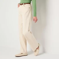 St. John's Bay Womens High Rise Wide Leg Jean