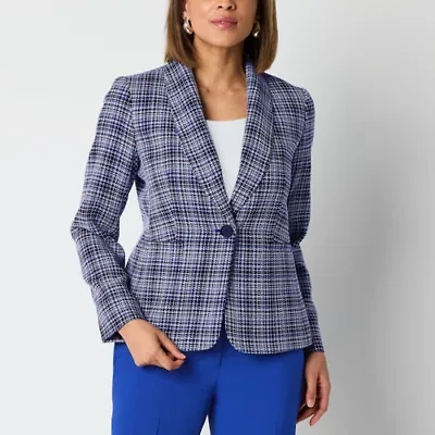 Black Label by Evan-Picone Tweed Womens Classic Fit Suit Jacket