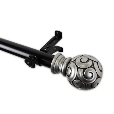 Rod Desyne Bonbon 13/16" Adjustable Curtain