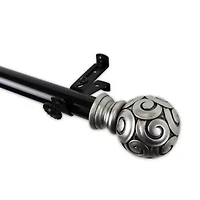 Rod Desyne Bonbon 13/16" Adjustable Curtain