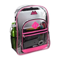 Summit Ridge Delux Clear Backpack With Mesh