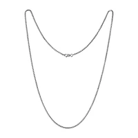 Made in Italy Mens Sterling Silver 30 Inch Box Chain Necklace
