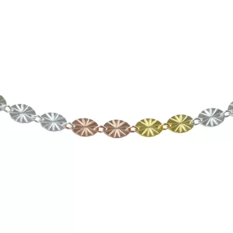 Made in Italy Womens Sterling Silver 18 Inch Link Chain Necklace