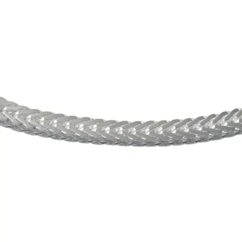 Made in Italy Mens Sterling Silver 9 Inch Solid Link Chain Bracelet