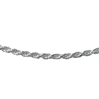 Made in Italy Mens Sterling Silver 30 Inch Rope Chain Necklace