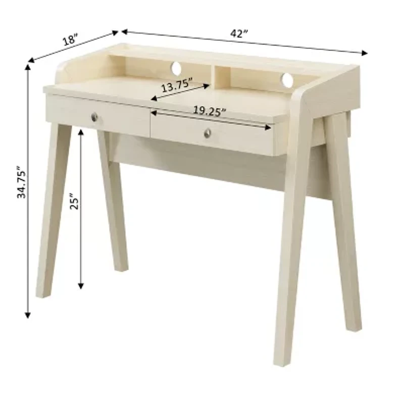 Newport Deluxe 2-Drawer Desk