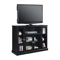 Summit Highboy TV Stand with Storage Cabinets and Shelves