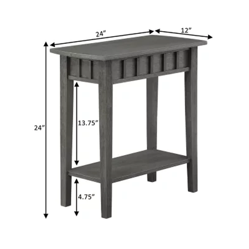 Dennis End Table with Shelf