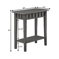 Dennis End Table with Shelf