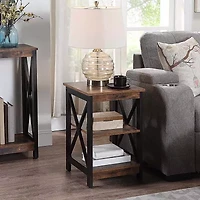 Oxford  End Table with Shelves