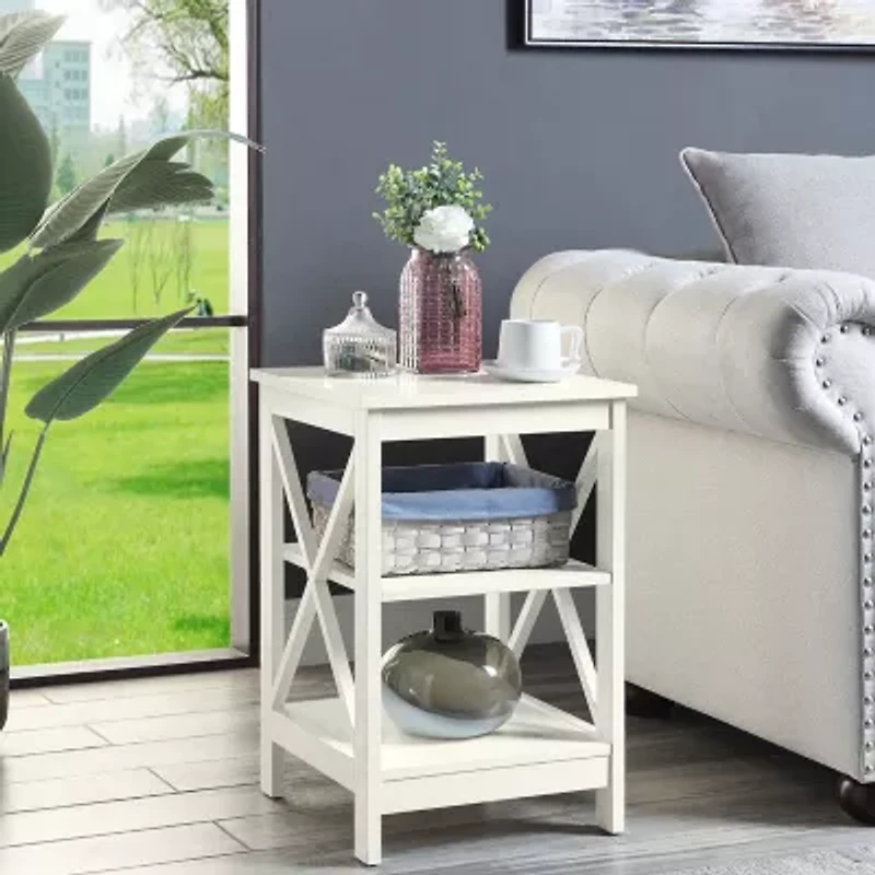 Oxford End Table with Shelves