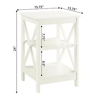 Oxford  End Table with Shelves