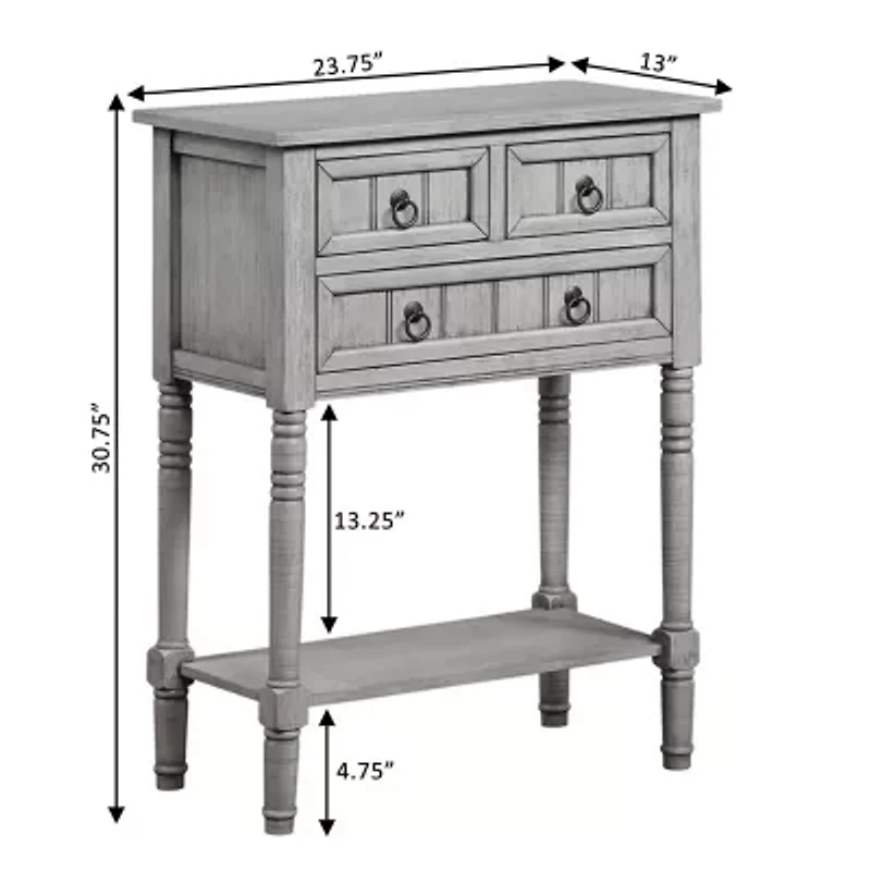 Kendra 3-Drawer Console Table