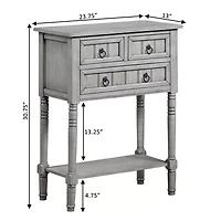Kendra 3-Drawer Console Table