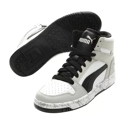 PUMA Rebound Mid Layup Marble Big Kid Boys Basketball Shoes