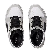 PUMA Rebound Mid Layup Marble Little Kid Boys Basketball Shoes