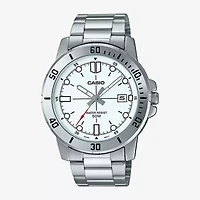 Casio Mens Silver Tone Bracelet Watch Mtpvd01d-7ev