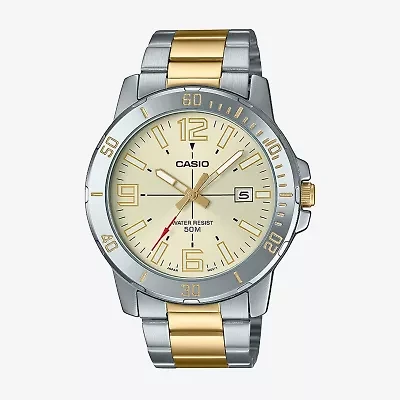 Casio Mens Two Tone Bracelet Watch Mtpvd01sg-9bv