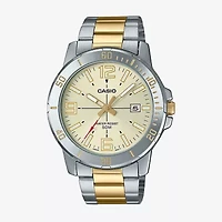 Casio Mens Two Tone Bracelet Watch Mtpvd01sg-9bv