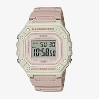 Casio Womens Pink Strap Watch W218hc-4a2v