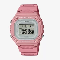 Casio Womens Pink Strap Watch W218hc-4av