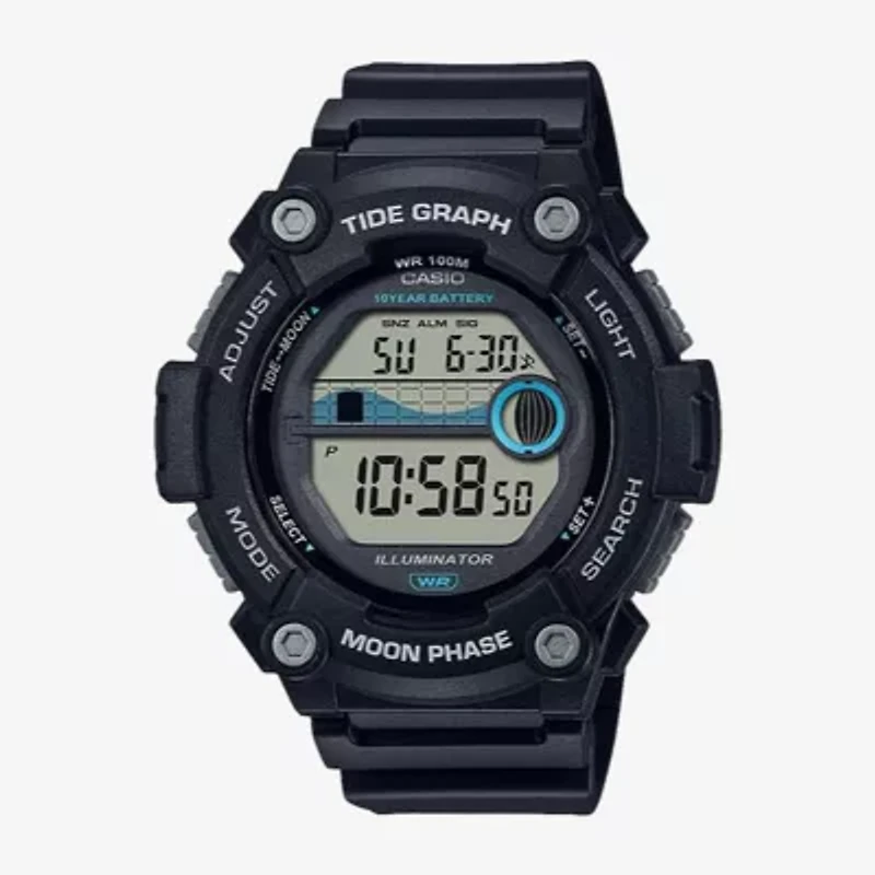 Casio Mens Black Strap Watch Ws1300h-1av