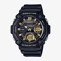 Casio Mens Black Strap Watch Aeq120-9av