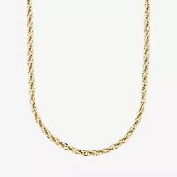 Womens 10K Gold 22 Inch Link Chain Necklace