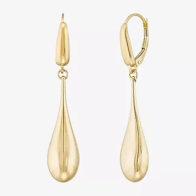 Made in Italy Womens 14K Gold Drop Earrings