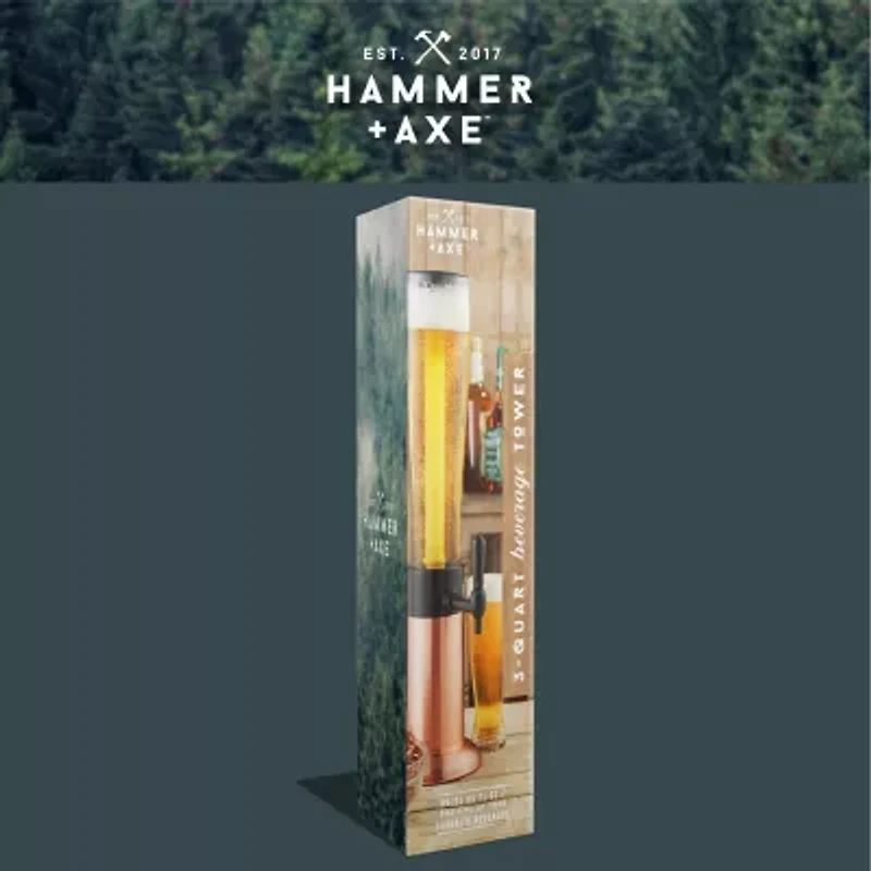Hammer + Axe™ Beer Tower Drink Dispenser