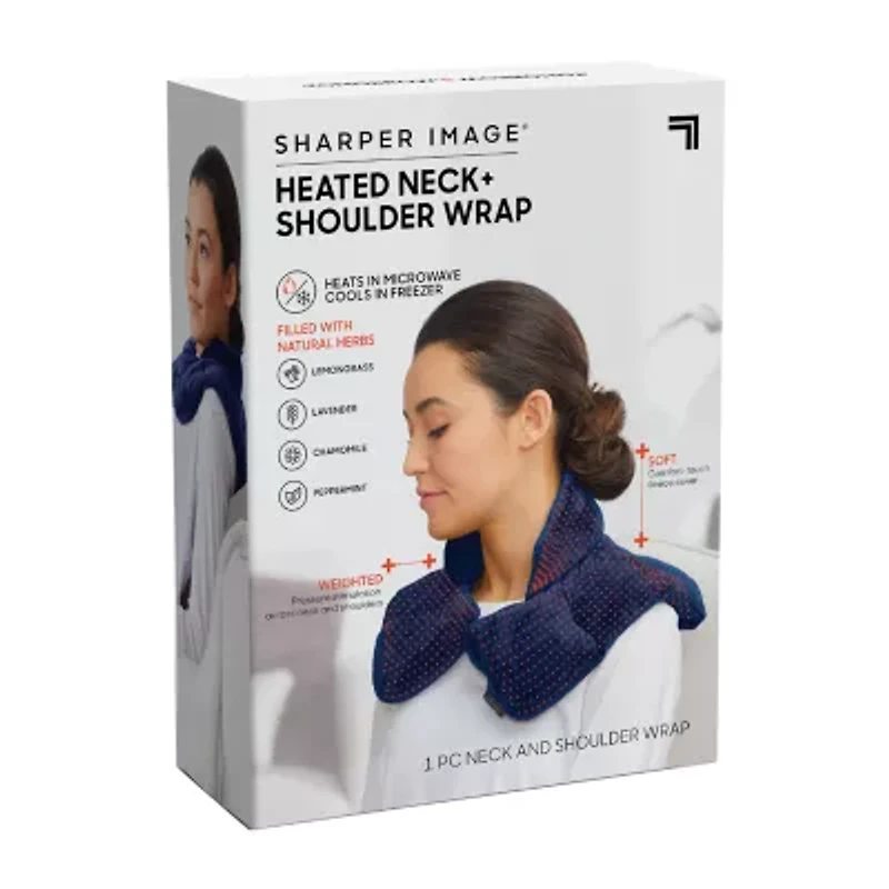Sharper Image Heated Neck + Shoulder Wrap